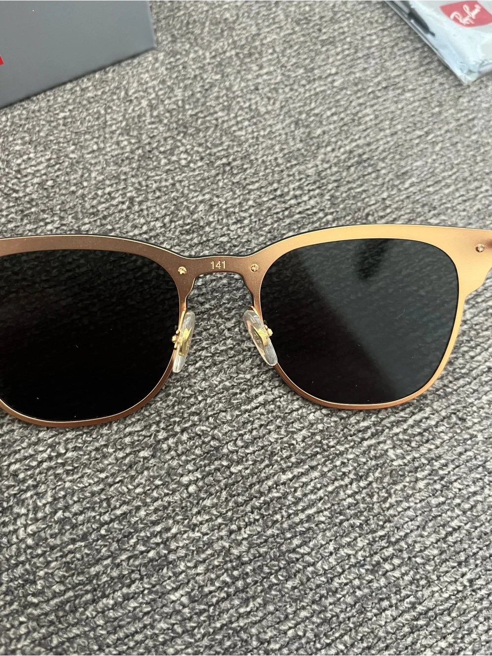 Women’s Clubmaster Blaze Sunglasses Green Lens Unisex Men’s Glasses Black Gold